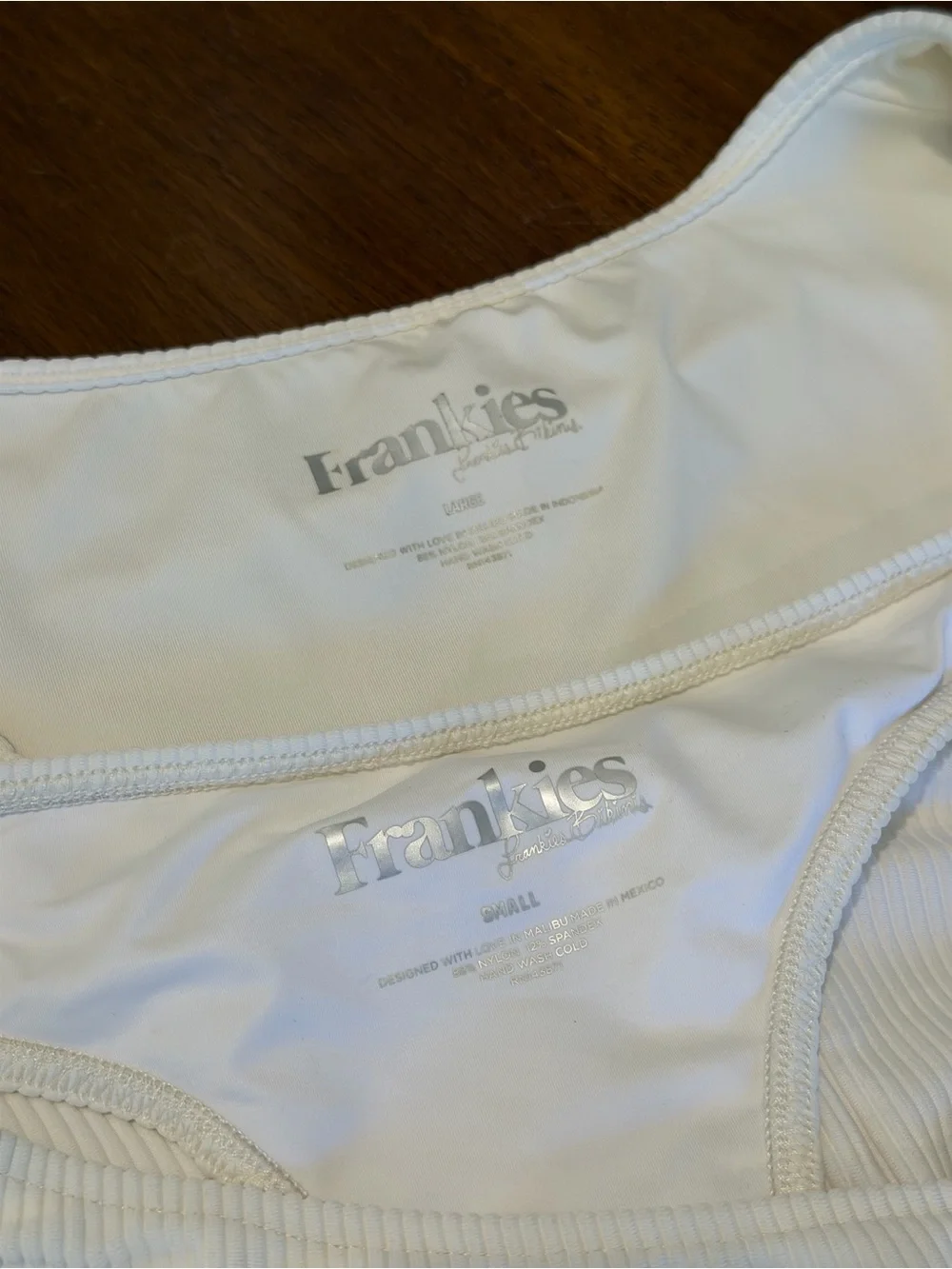 White Frankie’s Bikinis Set